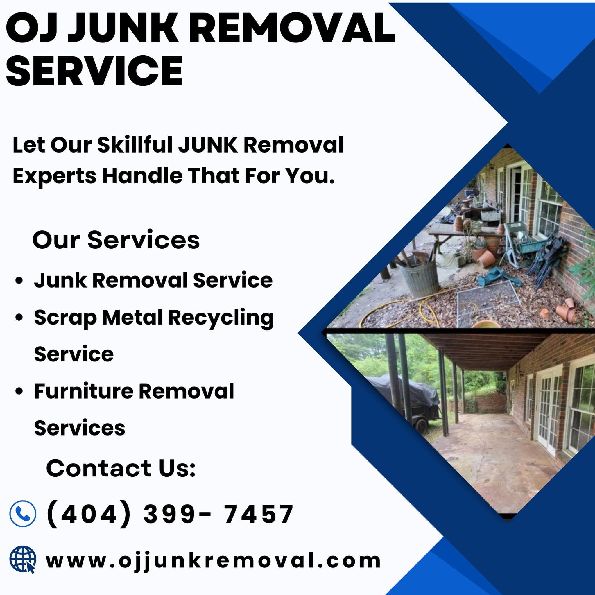OJ Junk Removal service flyer 3