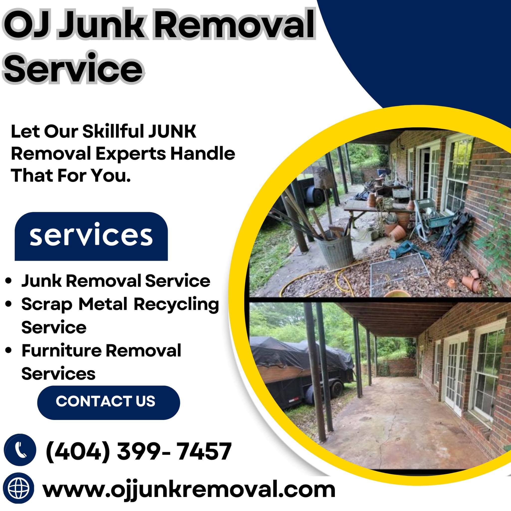OJ Junk Removal service flyer 5