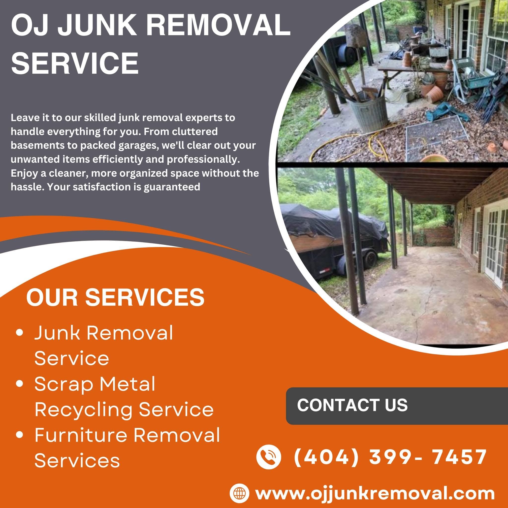 OJ Junk Removal service flyer 6