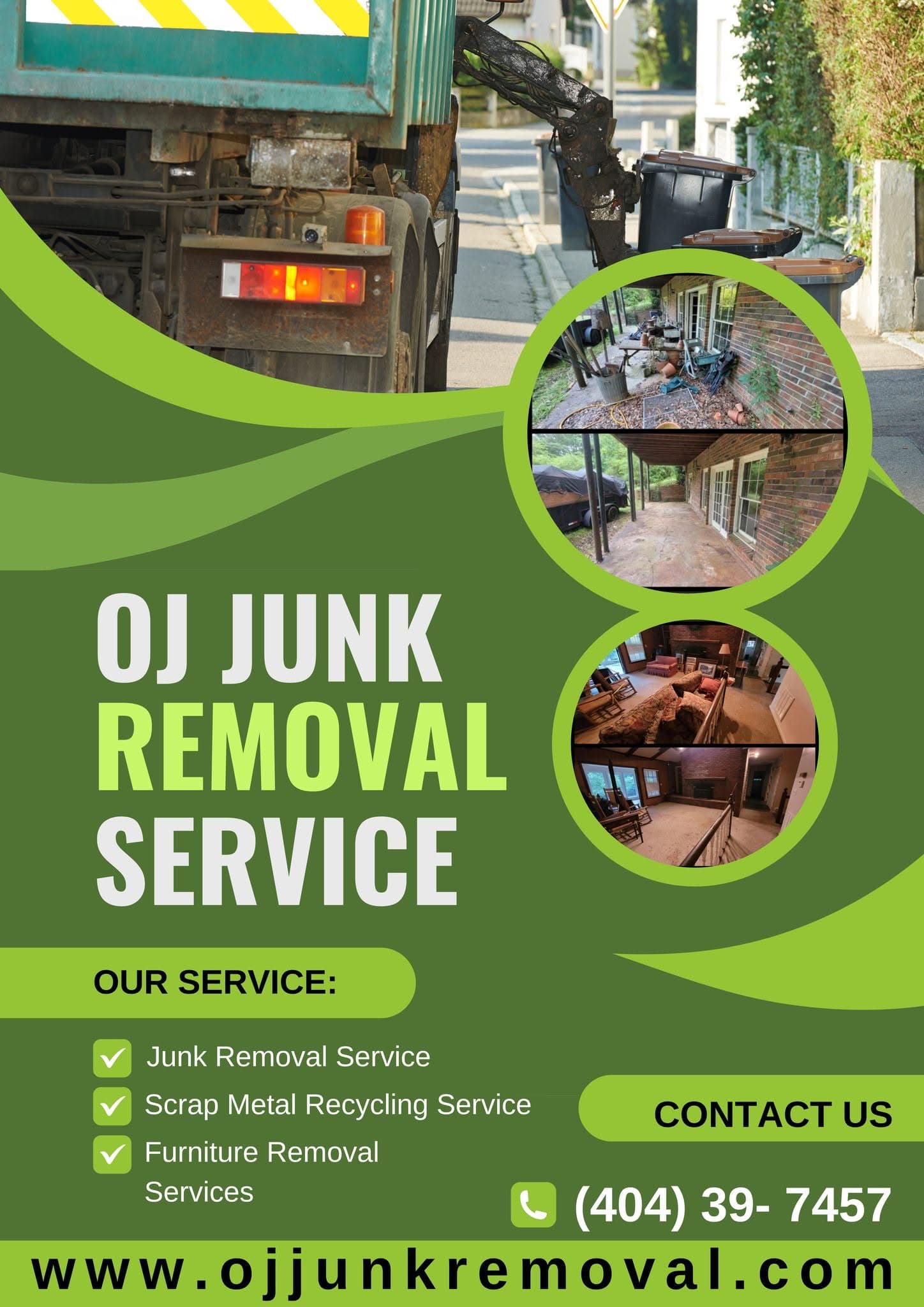 OJ Junk Removal service flyer 7