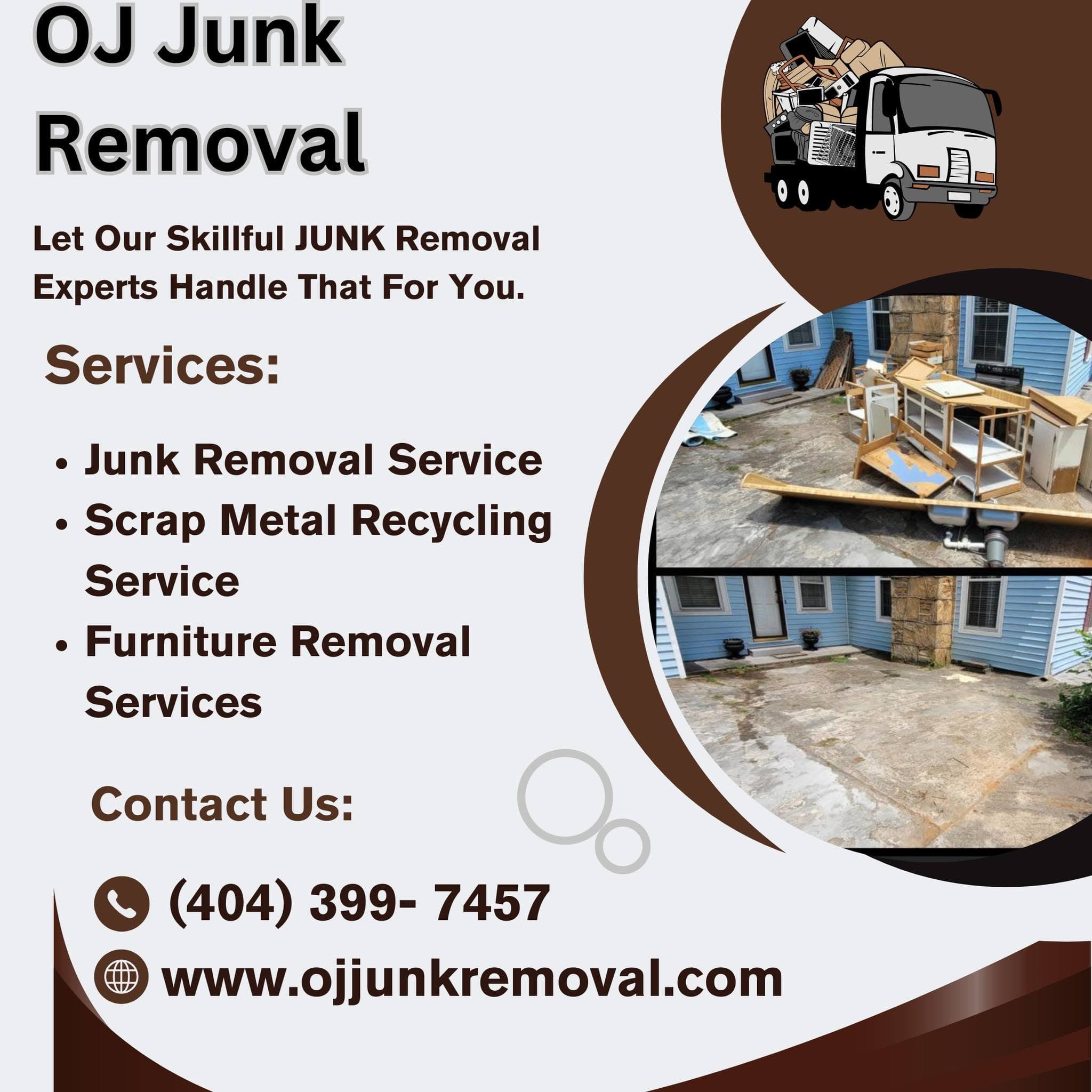 OJ Junk Removal service flyer 8