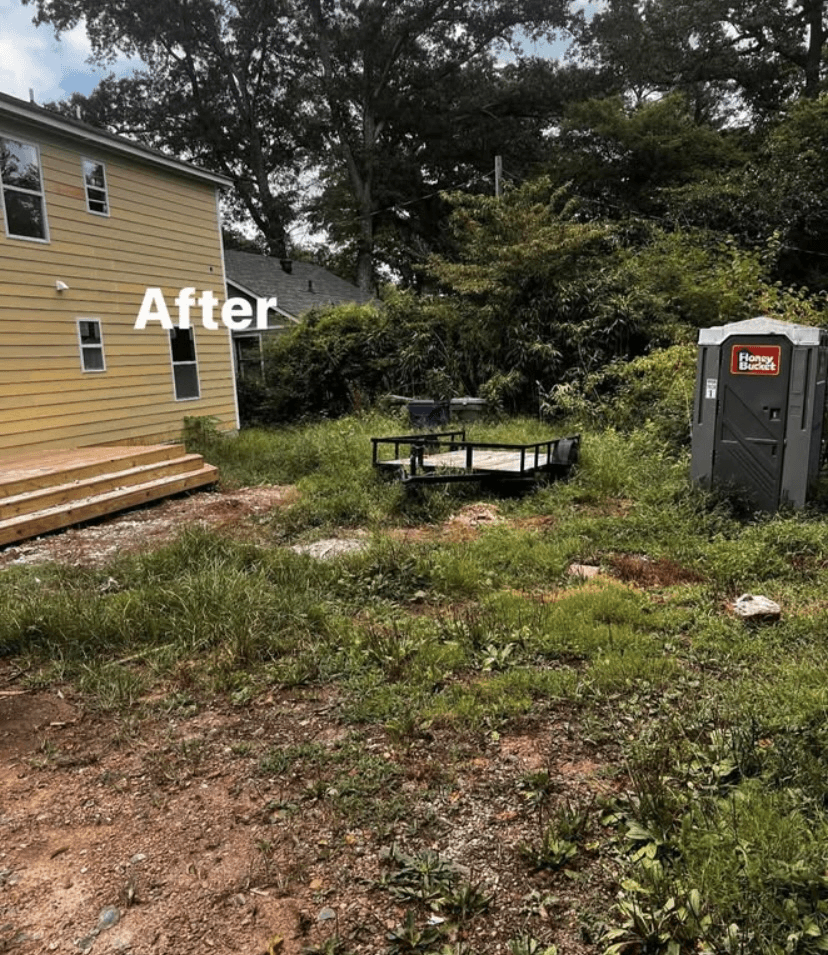OJ Junk Removal completed cleanup proof photo